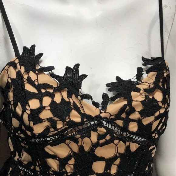 Size 8 Black Overlay With Pink Contrast Slip Short - Picture 4 of 8